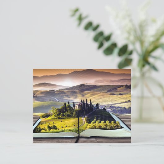 抽象芸術自然の横長(Book Reader用) ポストカード (スタンド正面)