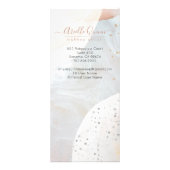 抽象芸術自然の水彩メイクアップアーティスト ラックカード (裏面)