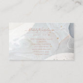 抽象芸術自然の色のオーガニック形状質感 名刺 (裏面)