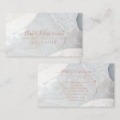 抽象芸術自然の色のオーガニック形状質感 名刺 (正面/裏面)