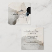 抽象芸術自然の色の形状ライフコーチスクアール スクエア名刺 (正面/裏面)