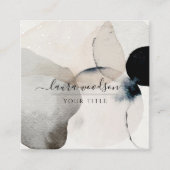 抽象芸術自然の色の形状 スクエア名刺 (正面)