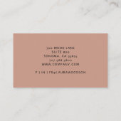 抽象芸術自然の色の形状 名刺 (裏面)