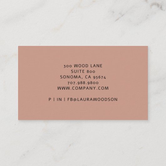 抽象芸術自然の色の形状 名刺 (裏面)