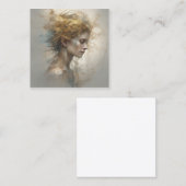 抽象芸術自然はを癒す抱擁を提供する スクエア名刺 (正面/裏面)