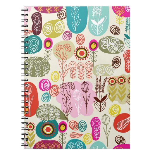 抽象芸術自然アイコンノートブック ノートブック (正面)