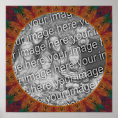 抽象芸術自然アートフレーム独自の写真を作成 ポスター (正面)