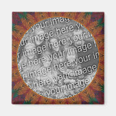 抽象芸術自然アートフレーム独自の写真を作成 マグネット (正面)