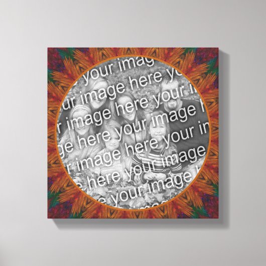 抽象芸術自然アート独自の写真を作成 キャンバスプリント (正面)