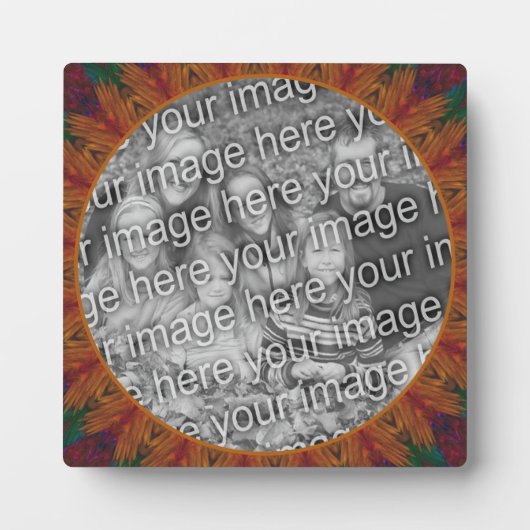 抽象芸術自然アート独自の写真を作成 フォトプラーク (正面)