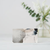 抽象芸術自然カラー形状プロフェッショナル 名刺 (スタンド正面)