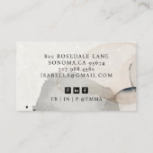 抽象芸術自然カラー形状プロフェッショナル 名刺 (裏面)