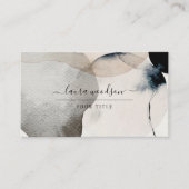 抽象芸術自然カラー形状プロフェッショナル 名刺 (正面)