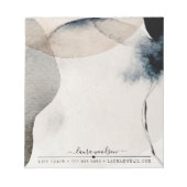 抽象芸術自然カラー形状寿命コーチ ノートパッド (正面)