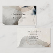 抽象芸術自然カラー形状寿命コーチ 名刺 (正面/裏面)