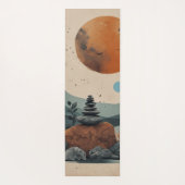 抽象芸術自然シーン ヨガマット (裏面)