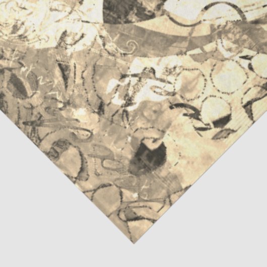 抽象芸術自然セピア色風変わり調法 薄葉紙 (詳細)