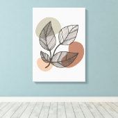 抽象芸術自然フローラボホキャンバス キャンバスプリント (インサイチュ (ウッドフロア))