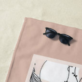 抽象芸術自然ボホミニマルスタイル ビーチタオル (インサイチュ)