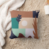 抽象芸術自然ボホランドスケープ クッション (ブランケット)