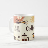 抽象芸術自然マグカップデザイン コーヒーマグカップ (正面左)