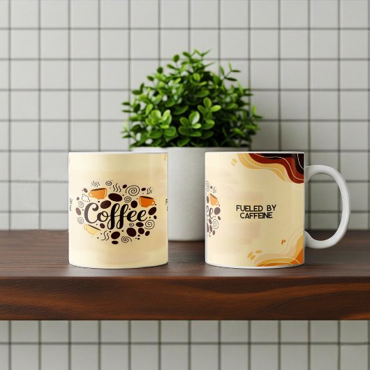 抽象芸術自然マグカップデザイン コーヒーマグカップ