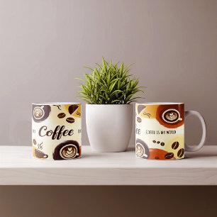 抽象芸術自然マグカップデザイン コーヒーマグカップ