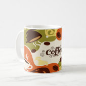 抽象芸術自然マグカップデザイン コーヒーマグカップ (正面左)