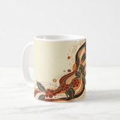 抽象芸術自然マグカップデザイン コーヒーマグカップ (正面左)