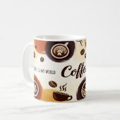 抽象芸術自然マグカップデザイン コーヒーマグカップ (正面左)