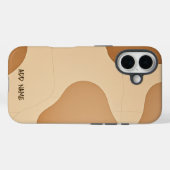 抽象芸術自然ミニマルデザイン Case-Mate iPhoneケース (裏面 (横))