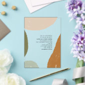 抽象芸術自然ミ絵を描ミナモダンリスト結婚ズ アクリル招待状 (インサイチュ (ウェディング))