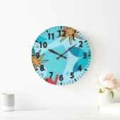 抽象芸術自然大時計 ラージ壁時計 (ホーム)