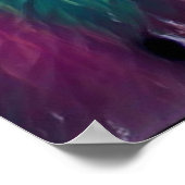 抽象芸術自然森林荒野景観 ポスター (角)