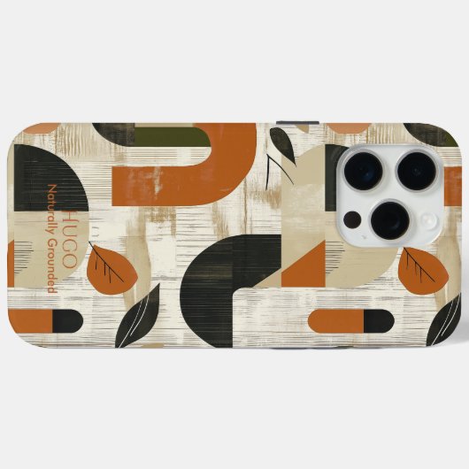 抽象芸術自然植物学 – ミニマリスト自然 Case-Mate iPhoneケース (裏面 (横))