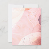 抽象芸術自然水の色縁どはパーソナライズされたない ノートカード (裏面)