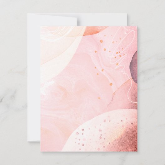 抽象芸術自然水の色縁どはパーソナライズされたない ノートカード (裏面)