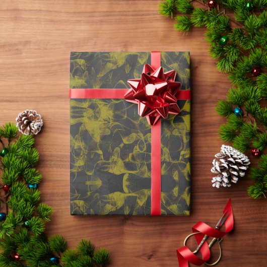 抽象芸術自然組成 ラッピングペーパー (クリスマスギフト)