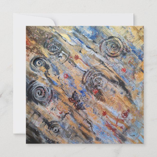 抽象芸術自然金銀蝶 (正面)