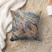 抽象芸術自然金銀蝶 クッション (ブランケット)