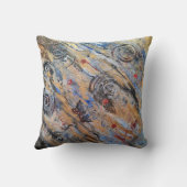 抽象芸術自然金銀蝶 クッション (裏面)