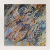 抽象芸術自然金銀蝶 ジグソーパズル (横)