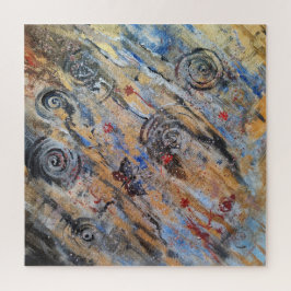 抽象芸術自然金銀蝶 ジグソーパズル