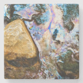 抽象芸術自然静止水石塗装機 ストーンコースター (正面)