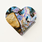 抽象芸術自然静止画ウォーターノート ノートブック (裏面)