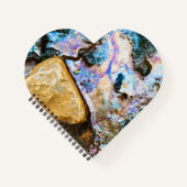 抽象芸術自然静止画ウォーターノート ノートブック (正面)