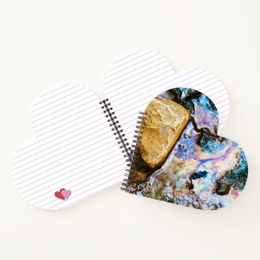 抽象芸術自然静止画ウォーターノート ノートブック (内部)