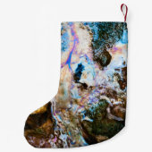 抽象芸術自然静水 スモールクリスマスストッキング (裏面)
