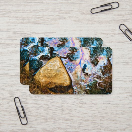 抽象芸術自然静水 名刺 (正面/裏面インサイチュ)