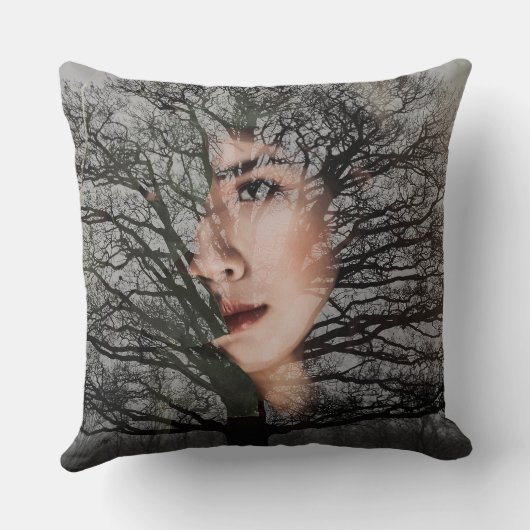 抽象芸術自然顔枕 クッション (裏面)